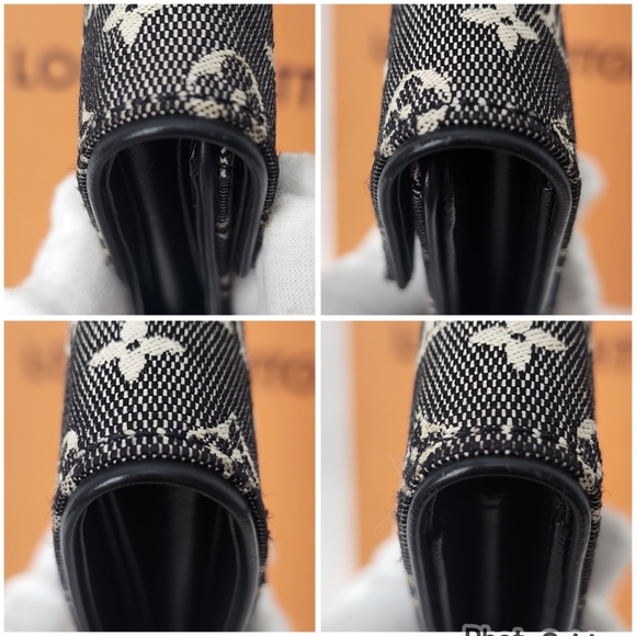 Auth Louis Vuitton Denim Monogram Trifold Wallet - Picture 9 of 9